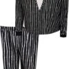 Nightmare Before Christmas Jack Skellington Mens Silky Fleece Pajama(Nightmare Before Christmas Jack Skellington Mens Silky Fleece Pajama)