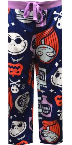 Nightmare Before Christmas Jack And Crew Silky Fleece Loungepant(Nightmare Before Christmas Jack And Crew Silky Fleece Loungepant)