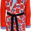 Mr. Krabs Adult Plush Robe(Spongebobs Mr Krabs Adult Plush Robe) -Cozy Vibes Store nk008661 1