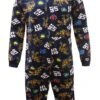 Get Lit Holiday Hooded One Piece Pajama(Get Lit Holiday Hooded One Piece Pajama)