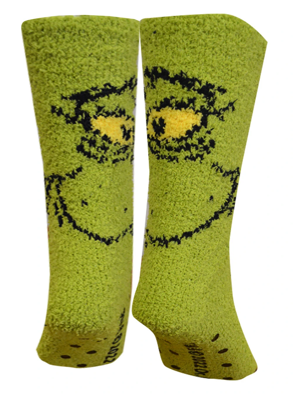 Dr. Seuss' Grinch Face Unisex Adult Fuzzy Slipper Socks(Dr Seuss Grinch Face Unisex Adult Fuzzy Slipper Socks) 4 Dr. Seuss' Grinch Face Unisex Adult Fuzzy Slipper Socks(Dr Seuss Grinch Face Unisex Adult Fuzzy Slipper Socks) - Image 2