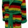 Weedman Rasta Stripe Ganja Pot Leaf Cozy Robe(Weedman Rasta Stripe Ganja Pot Leaf Cozy Robe)