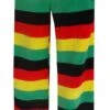Weedman Ganja Pot Leaf Rasta Stripe Plush Loungepants(Weedman Ganja Pot Leaf Rasta Stripe Plush Loungepants) -Cozy Vibes Store ug246652 1