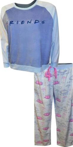 Friends Central Perk Minky Soft Velour Ladies Lounging Pajama(Friends The Tv Series Minky Soft Velour Ladies Lounging Pajama) -Cozy Vibes Store uj036xll 1 6d3a15ba 9c4e 4ad8 8d34 b8928d96c492