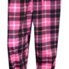 Classic Pink And Black Plaid Cuffed Sleep Pants(Classic Pink And Black Plaid Cuffed Sleep Pants) -Cozy Vibes Store un41920bc 1