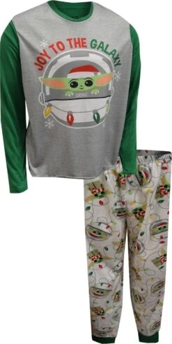 Star Wars Mandalorian Joy To The Galaxy Mens Pajama(Star Wars Mandalorian Joy To The Galaxy Mens Pajama) -Cozy Vibes Store ut022mll 1 bf102610 5a2f 4125 8141 07efc921b035