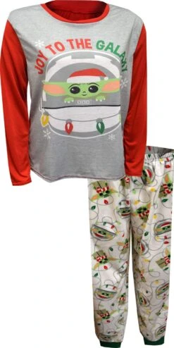 Star Wars Mandalorian Joy To The Galaxy Ladies Pajama(Star Wars Mandalorian Joy To The Galaxy Ladies Pajama)