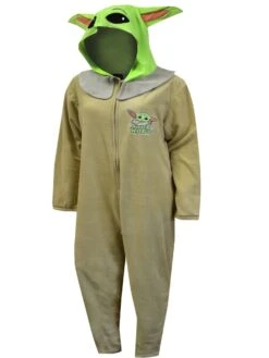 Star Wars Mandalorian Grogu Hooded Onesie Pajama(Star Wars Manadalorian Grogu Hooded Onesie Pajama 2)