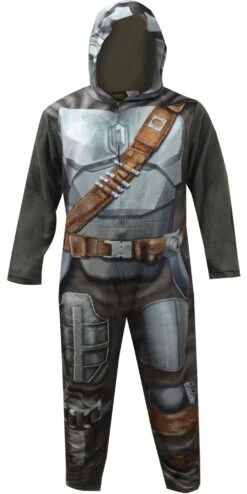 Star Wars Mandalorian Uniform Hooded Onesie Pajama(Star Wars Manadalorian Uniform Hooded Onesie Pajama)
