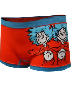 Dr. Seuss Thing One And Thing Two Seamless Boyshort(Dr Seuss Thing One And Thing Two Seamless Boyshort)