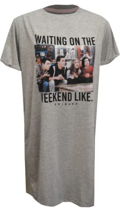 Friends The TV Series Waiting On The Weekend Super Soft Nightshirt(Friends The Tv Series Waiting On The Weekend Super Soft Nightshirt)