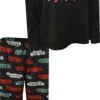 Stranger Things Logo And Lights Silky Fleece Pajama(Stranger Things Logo And Lights Silky Fleece Pajama) -Cozy Vibes Store w8701205ss 1 e188cc51 c66a 427a a78c c5cc380b64a1