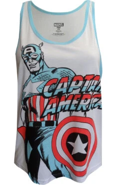 Marvel Comics Classic Comic Art Captain America Tank Top(Marvel Comics Classic Comic Art Captain America Tank Top)