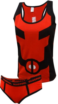 Marvel Comics Deadpool Tank & Hipster Panty Set(Marvel Comics Deadpool Tank Hipster Panty Set)