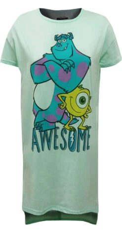 Disney Pixar Monsters Inc Mike And Sulley Ladies Night Shirt(Disney Pixar Monsters Inc Mike And Sulley Ladies Night Shirt)