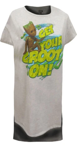Marvel Guardians Of The Galaxy Get Your Groot On Night Shirt(Guardians Of The Galaxy Get Your Groot On Night Shirt)