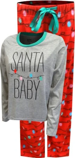 Santa Baby Christmas Ladies Pajama(Santa Baby Christmas Ladies Pajama)