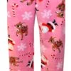 Rudolph The Red-Nosed Reindeer And Santa Plush Lounge Pants(Rudolph The Red Nosed Reindeer And Santa Plush Lounge Pants) -Cozy Vibes Store wf19510pt 1