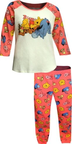 Winnie The Pooh And Friends Waffle Knit Plus Size Jogger Pajamas(Winnie The Pooh And Friends Waffle Knit Plus Size Jogger Pajamas) -Cozy Vibes Store wf21347ss 1 e4f15f07 8dc0 4d95 abc2 4ed69d5535c4