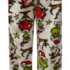 Dr. Seuss The Grinch And Max White Plush Lounge Pants(Dr Seuss The Grinch And Max White Plush Lounge Pants) -Cozy Vibes Store wf23pt152 1