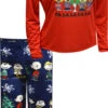 Peanuts Crew Fa La La Christmas Ladies Pajama Set(Peanuts Crew Fa La La Christmas Ladies Pajama Set) -Cozy Vibes Store wf23ss37 1