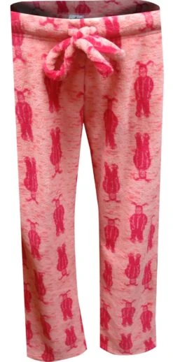Christmas Story Ralphie Pink Bunny Plush Junior Cut Lounge Pants(Christmas Story Ralphie Pink Bunny Plush Lounge Pants)