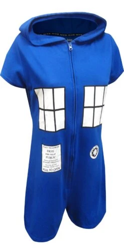 BBC Dr Who Tardis One Piece Romper With Hood(Bbc Dr Who Tardis One Piece Romper With Hood)