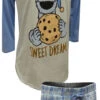 Cookie Monster Blue Lace Trim Shortie Pajama Set(Cookie Monster Blue Lace Trim Shortie Pajama Set) 2 Cookie Monster Blue Lace Trim Shortie Pajama Set(Cookie Monster Blue Lace Trim Shortie Pajama Set) -Cozy Vibes Store ws17060ss 1 230032be 5995 4061 8801 2e6abb4803b3