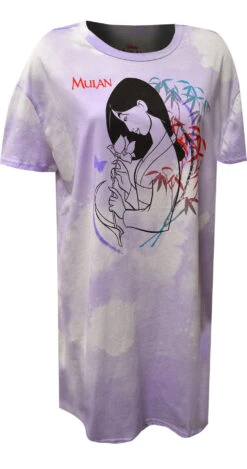 Disney's Mulan Tie Dye Lavender Nightshirt(Disneys Mulan Tie Dye Lavender Nightshirt)