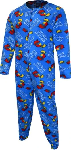 Christmas Don't Bust My Bulbs One Piece Union Suit Pajama(Christmas Dont Bust My Bulbs One Piece Union Suit Pajama)
